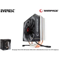 Rampage Wind Chill-320 Socket AM4/2011 12CM Sessiz Fan CPU Soğutucu - 1
